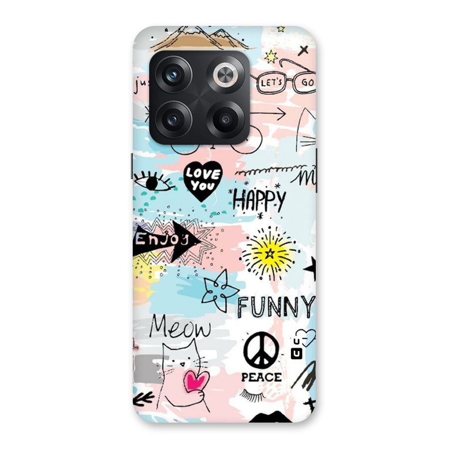Peace And Funny Back Case for OnePlus 10T