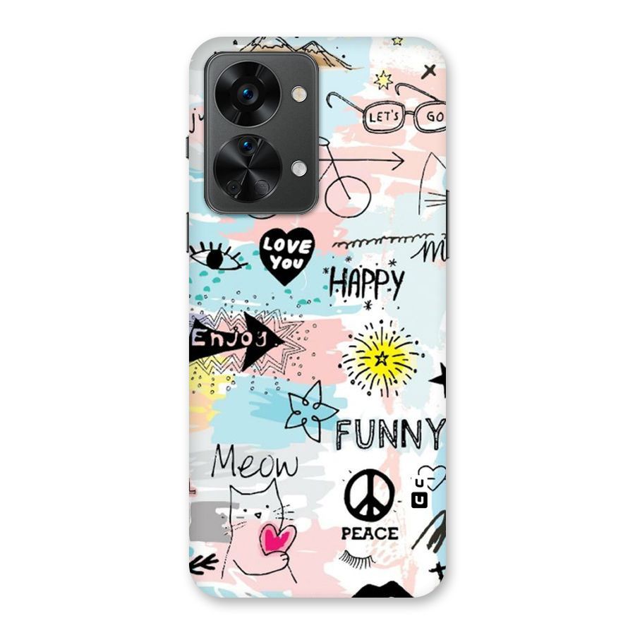 Peace And Funny Back Case for OnePlus Nord 2T