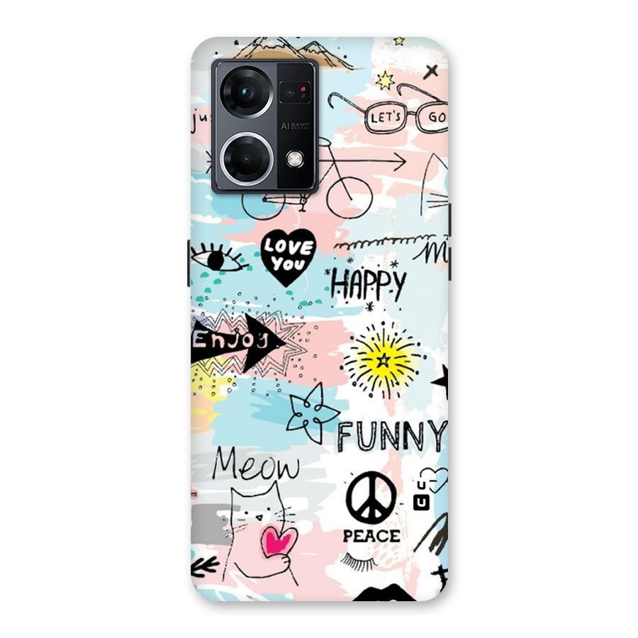 Peace And Funny Glass Back Case for Oppo F21 Pro 5G