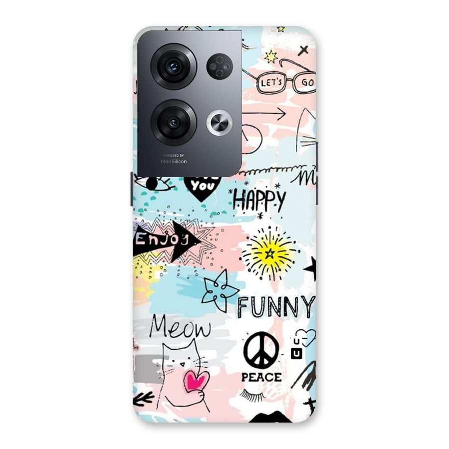 Peace And Funny Back Case for Oppo Reno8 Pro 5G