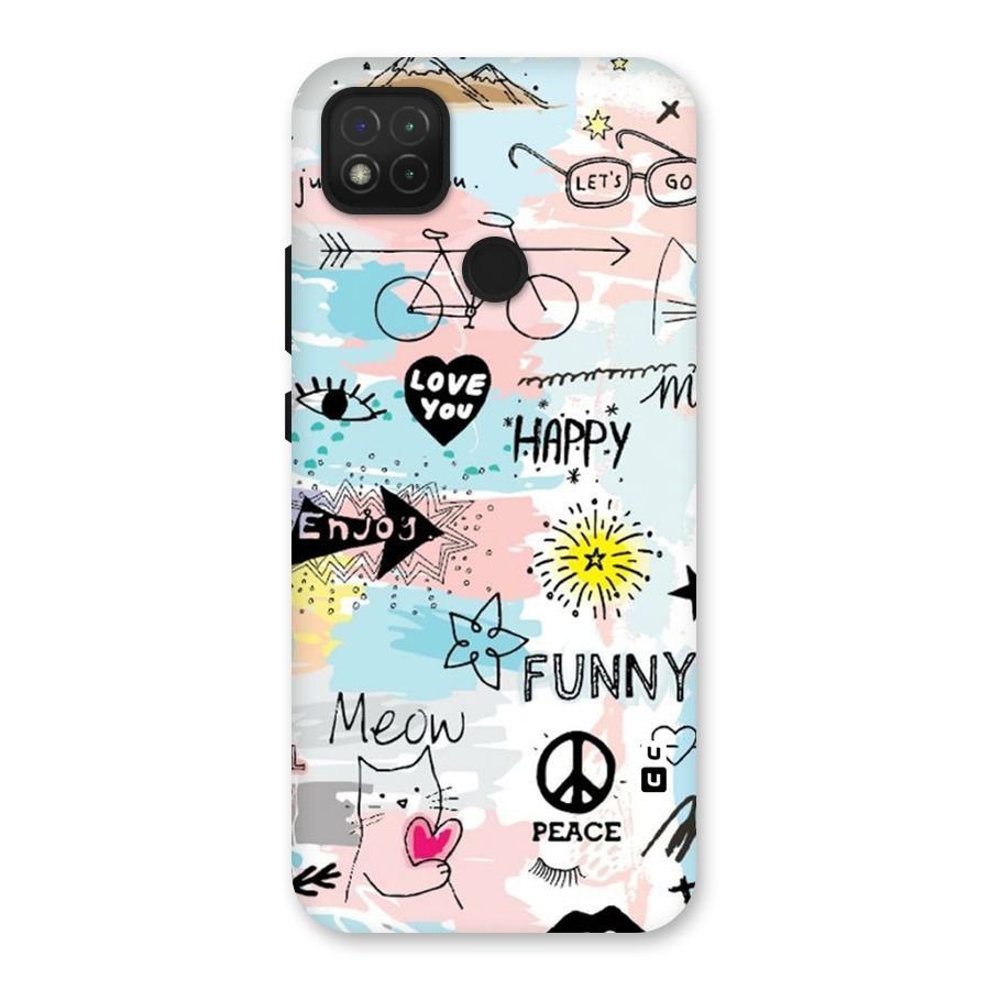 Peace And Funny Back Case for Redmi 9 Activ
