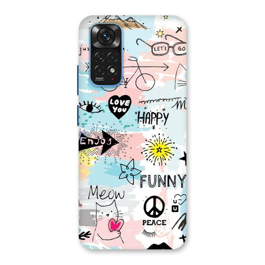 Peace And Funny Back Case for Redmi Note 11S