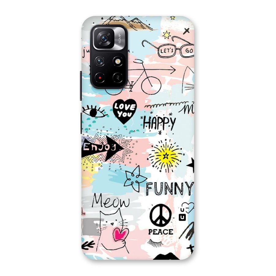 Peace And Funny Back Case for Redmi Note 11T 5G