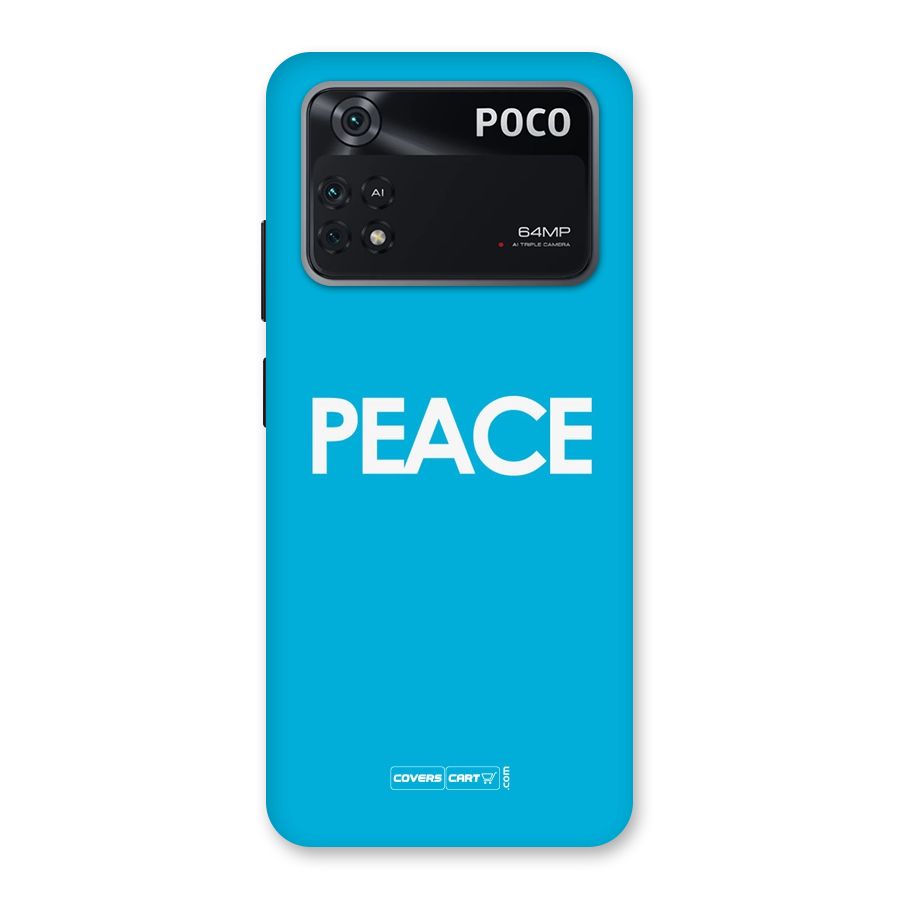 Peace Back Case for Poco M4 Pro 4G