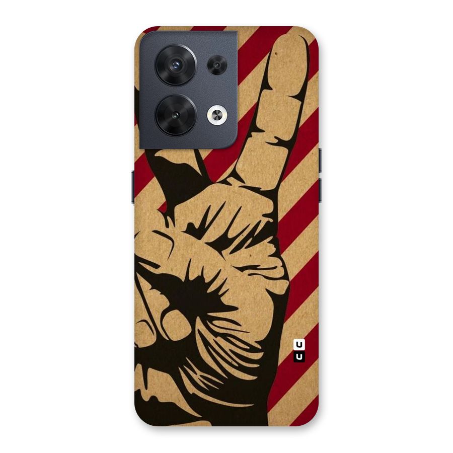 Peace Stripes Back Case for Oppo Reno8 5G