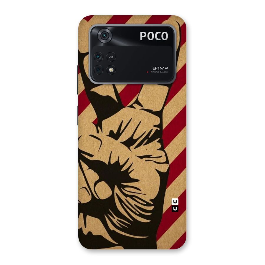 Peace Stripes Back Case for Poco M4 Pro 4G