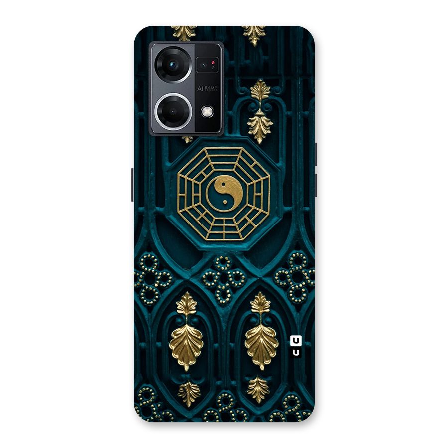Peace Web Design Glass Back Case for Oppo F21 Pro 5G