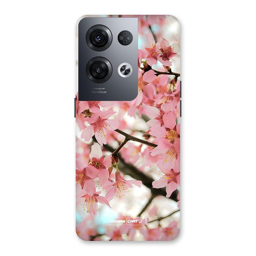 Peach Floral Back Case for Oppo Reno8 Pro 5G