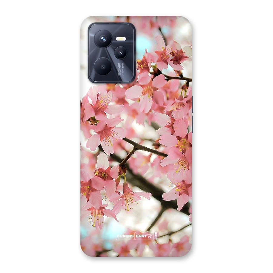 Peach Floral Back Case for Realme C35