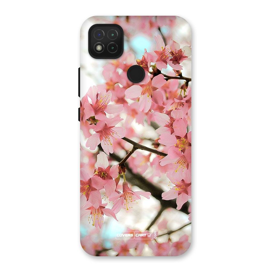 Peach Floral Back Case for Redmi 9 Activ