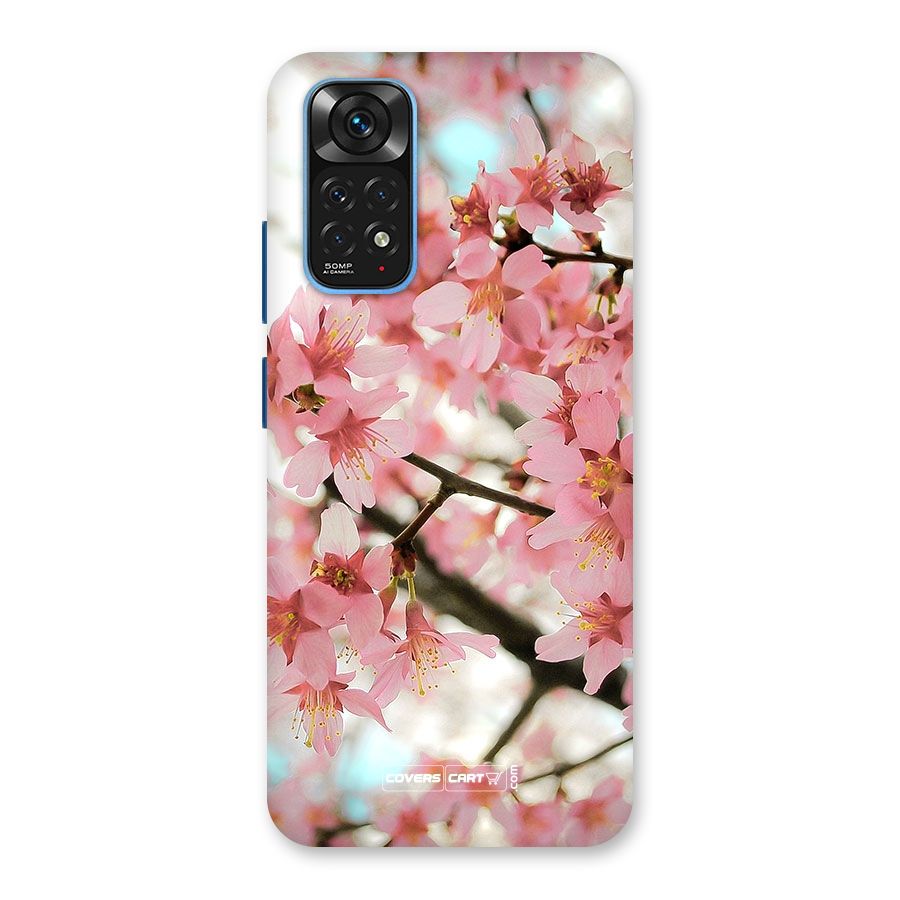 Peach Floral Back Case for Redmi Note 11S