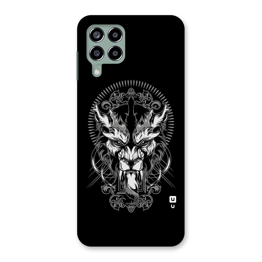 Pencil Art Lion Illustration Back Case for Galaxy M33