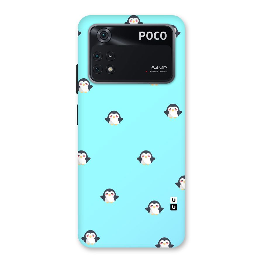 Penguins Pattern Print Back Case for Poco M4 Pro 4G