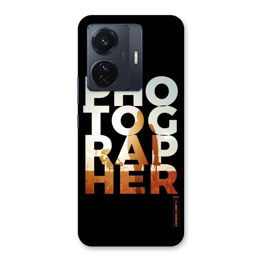 Photographer Typography Back Case for Vivo T1 Pro