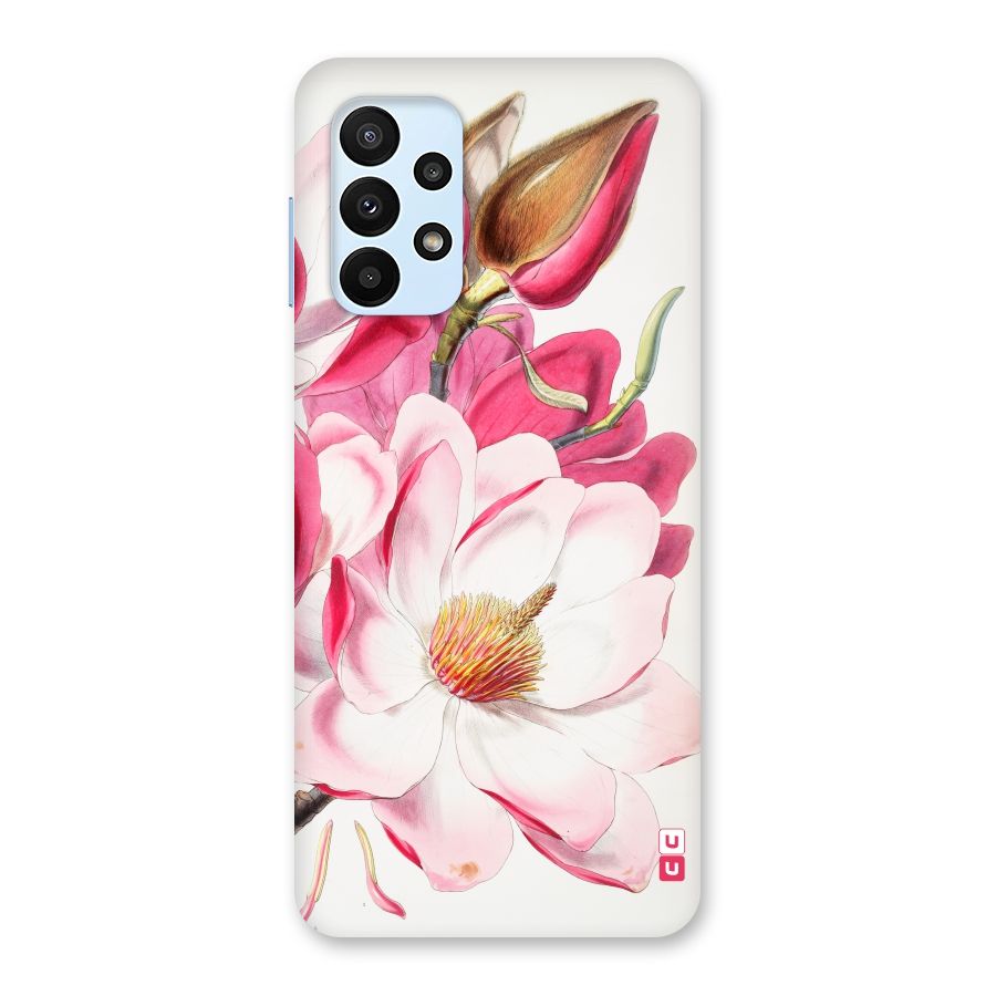 Pink Beautiful Flower Back Case for Galaxy A23
