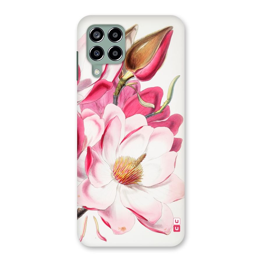 Pink Beautiful Flower Back Case for Galaxy M33