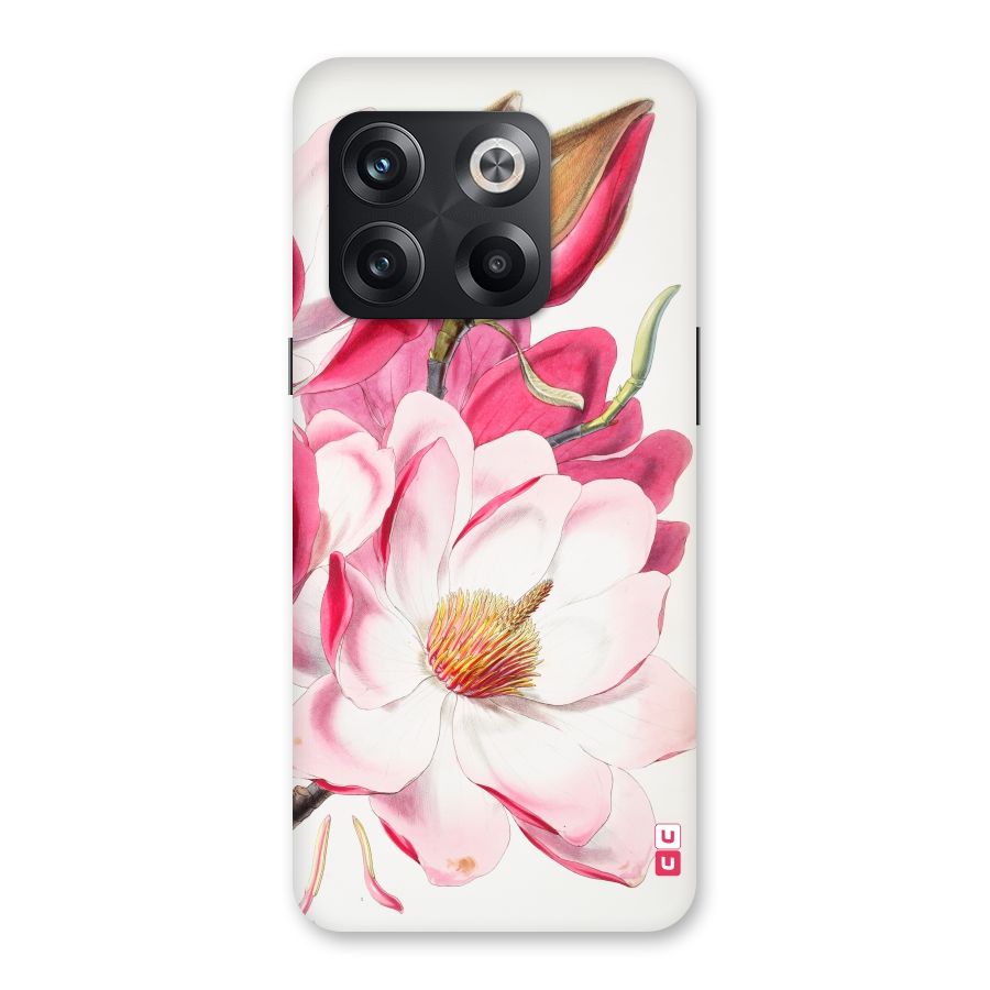 Pink Beautiful Flower Back Case for OnePlus 10T