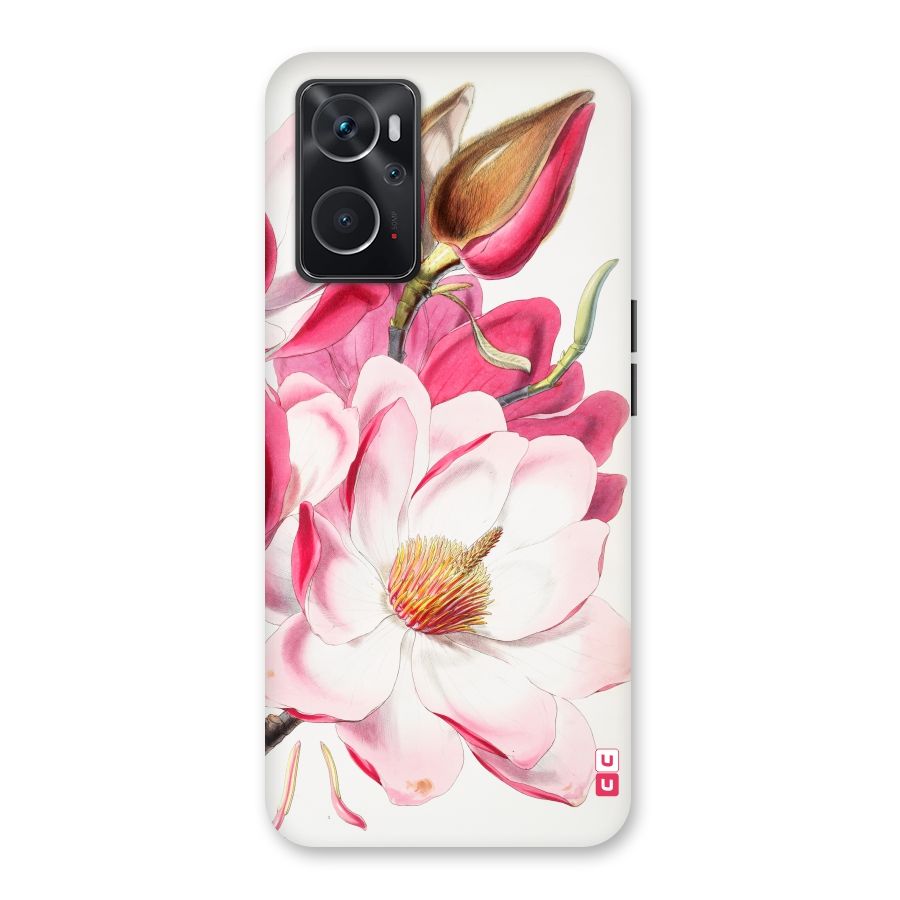Pink Beautiful Flower Back Case for Oppo K10 4G