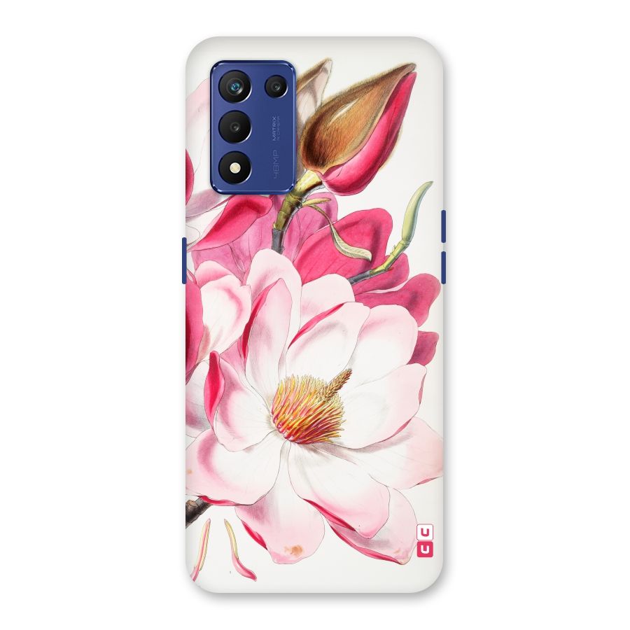Pink Beautiful Flower Back Case for Realme 9 5G Speed
