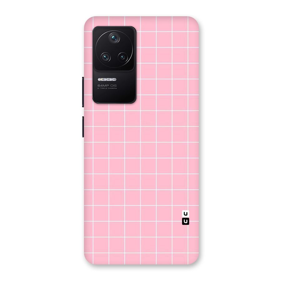 Pink Checks Back Case for Poco F4 5G