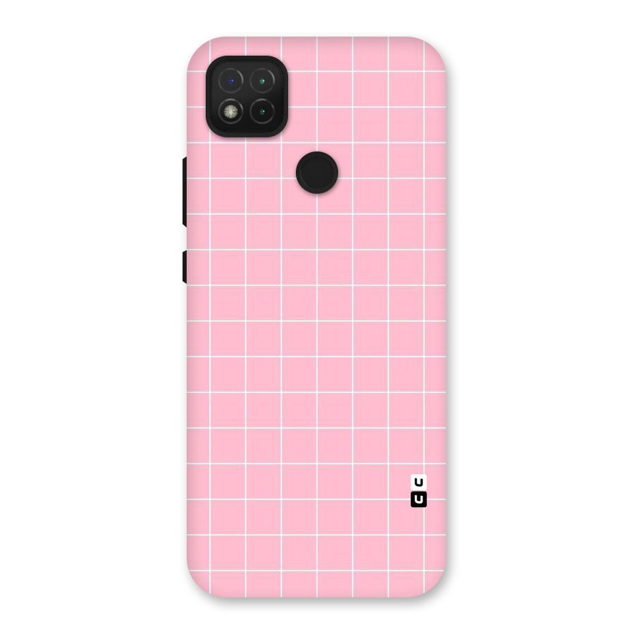 Pink Checks Back Case for Redmi 9 Activ