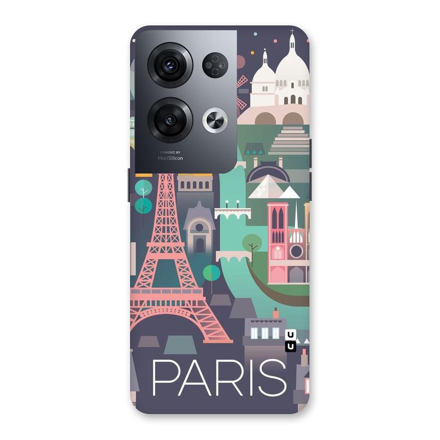 Pink Cute Tower Back Case for Oppo Reno8 Pro 5G