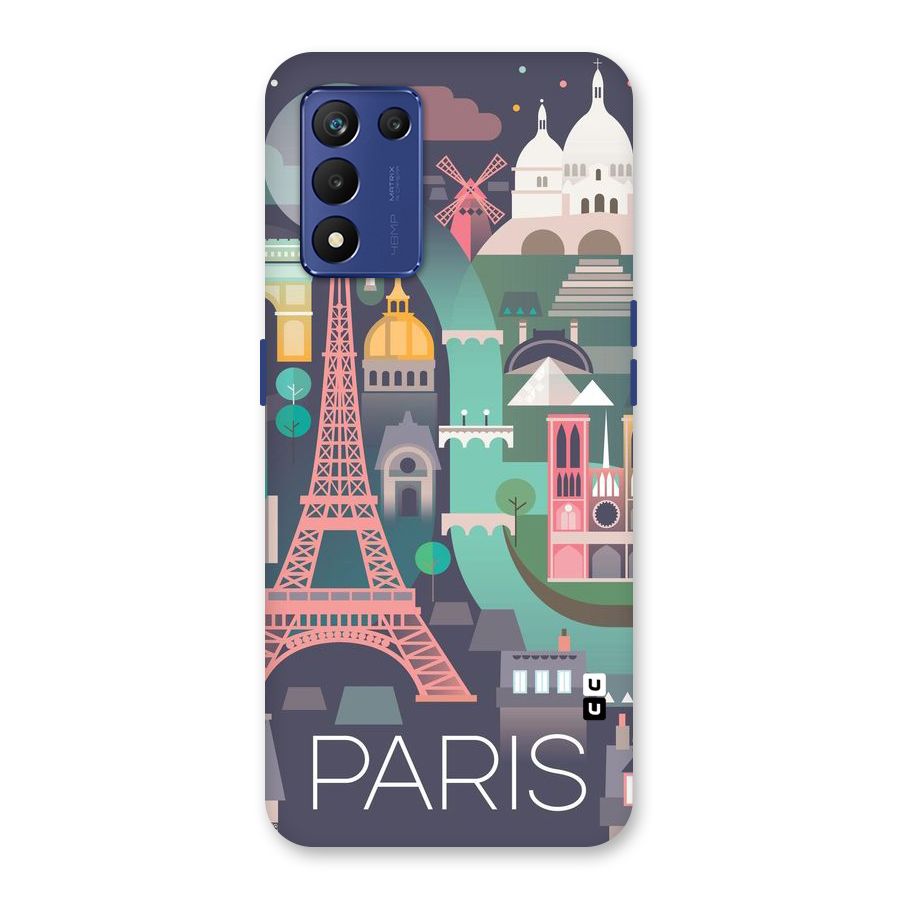 Pink Cute Tower Back Case for Realme 9 5G Speed