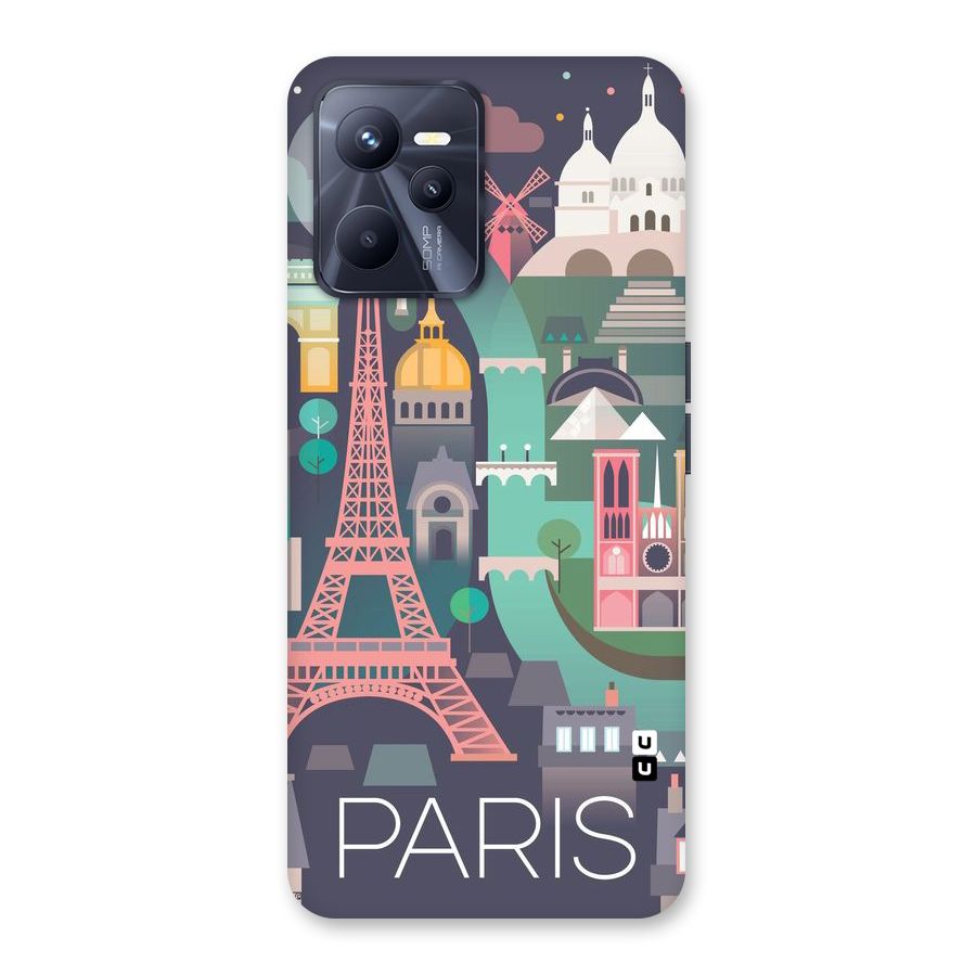 Pink Cute Tower Back Case for Realme C35