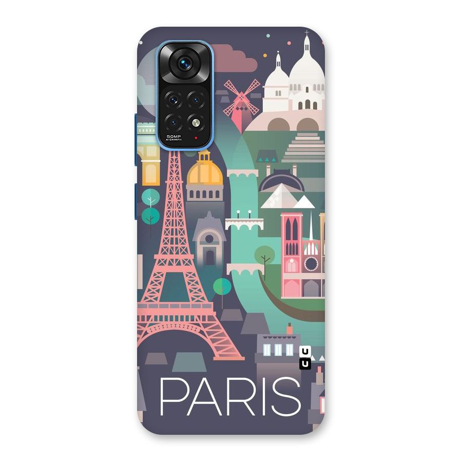 Pink Cute Tower Back Case for Redmi Note 11S