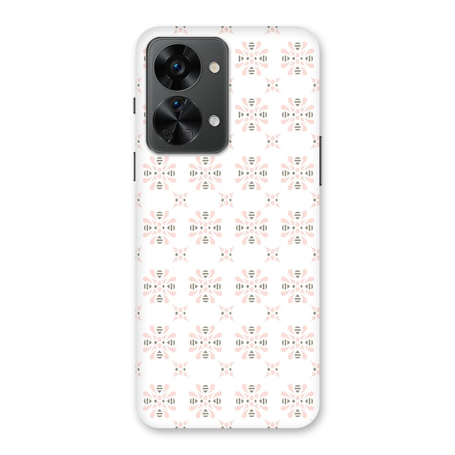 Pink Floral Pattern Back Case for OnePlus Nord 2T