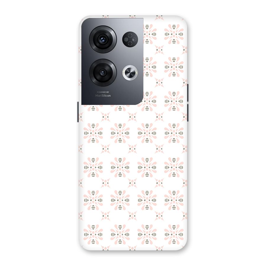 Pink Floral Pattern Back Case for Oppo Reno8 Pro 5G