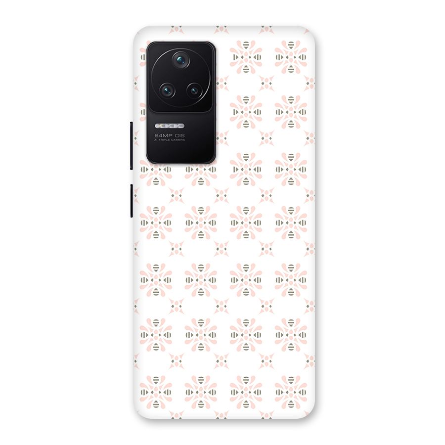 Pink Floral Pattern Back Case for Poco F4 5G