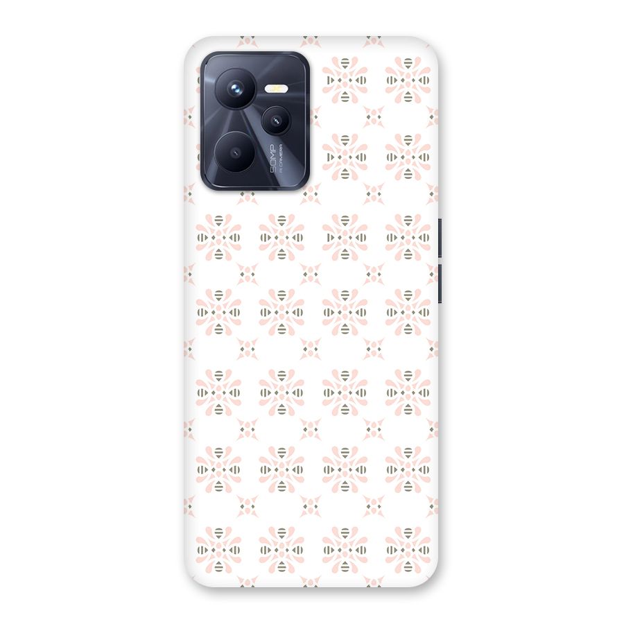 Pink Floral Pattern Back Case for Realme C35
