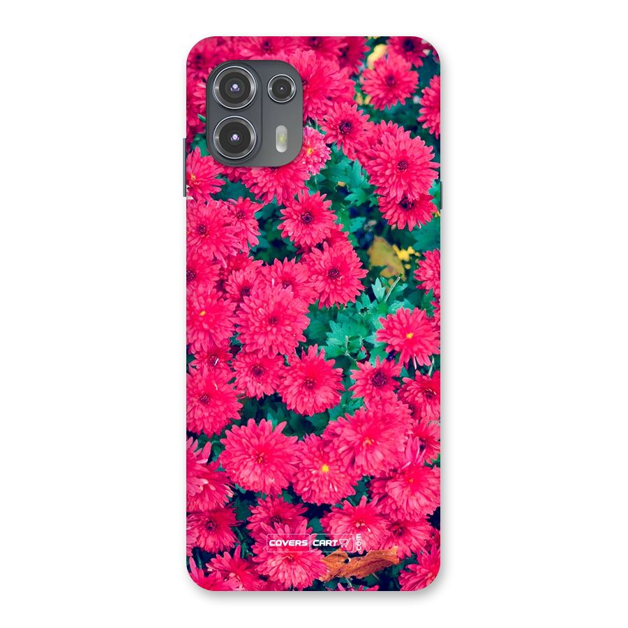 Pink Flowers Back Case for Motorola Edge 20 Fusion