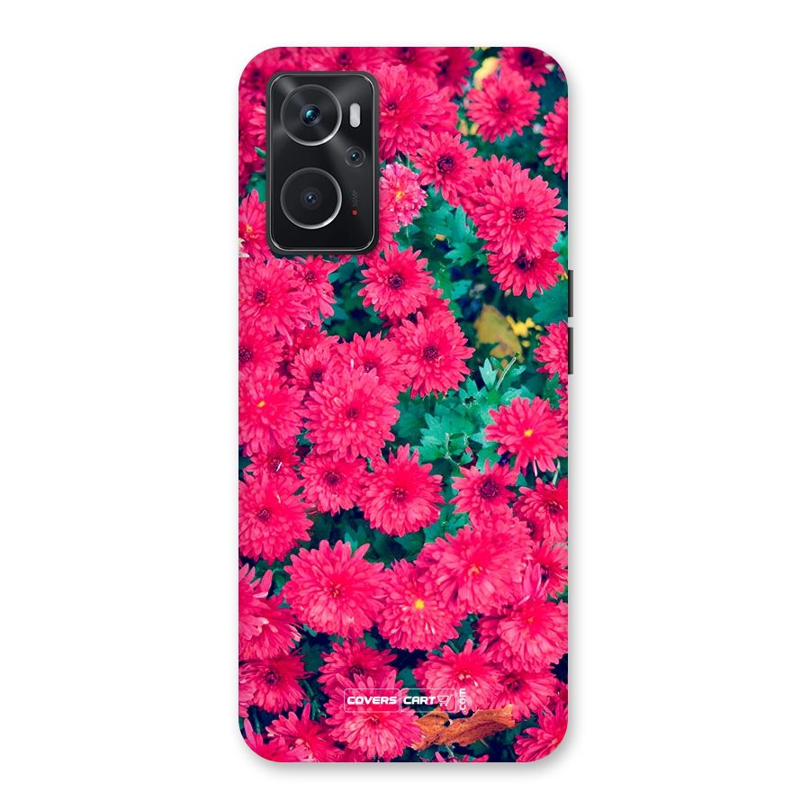 Pink Flowers Back Case for Oppo K10 4G
