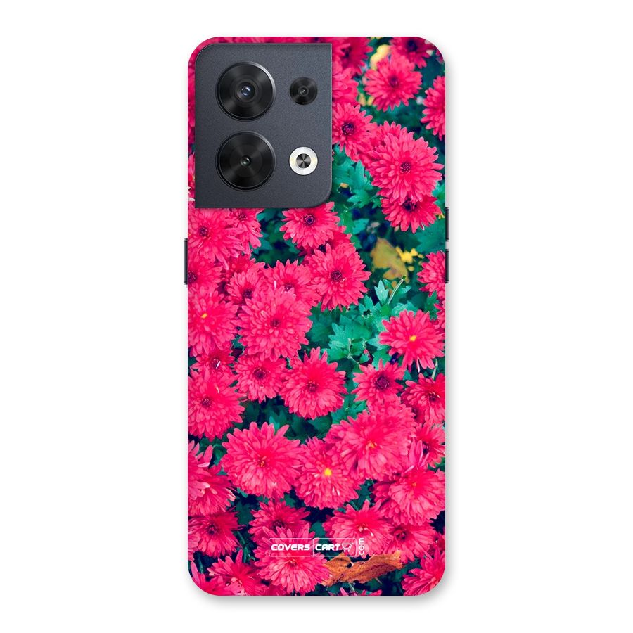 Pink Flowers Back Case for Oppo Reno8 5G