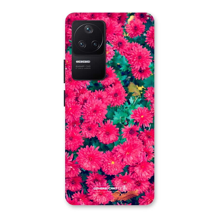 Pink Flowers Back Case for Poco F4 5G