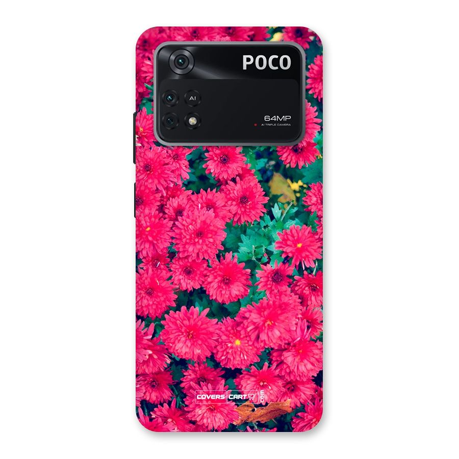 Pink Flowers Back Case for Poco M4 Pro 4G