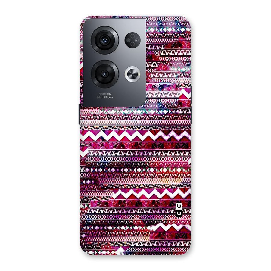 Pink Indie Pattern Back Case for Oppo Reno8 Pro 5G