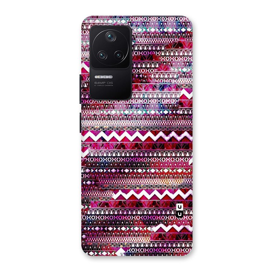 Pink Indie Pattern Back Case for Poco F4 5G