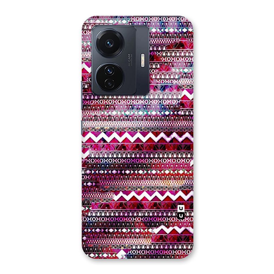 Pink Indie Pattern Back Case for Vivo T1 Pro
