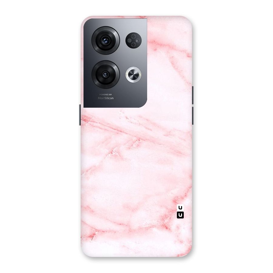 Pink Marble Print Back Case for Oppo Reno8 Pro 5G