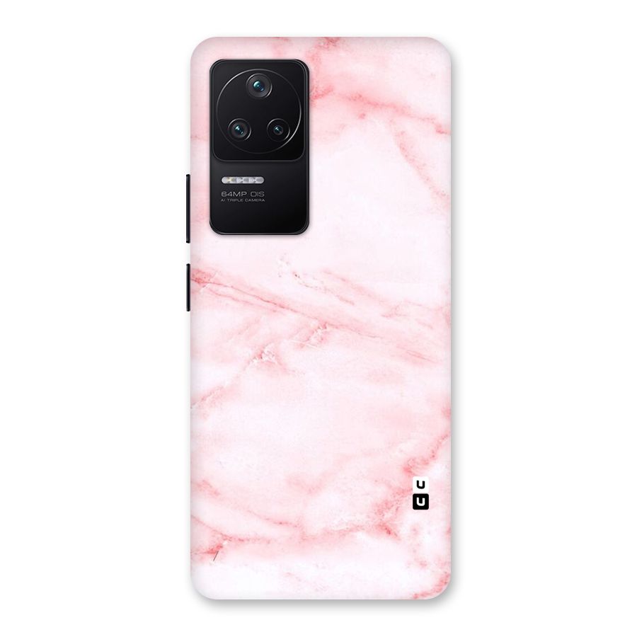 Pink Marble Print Back Case for Poco F4 5G