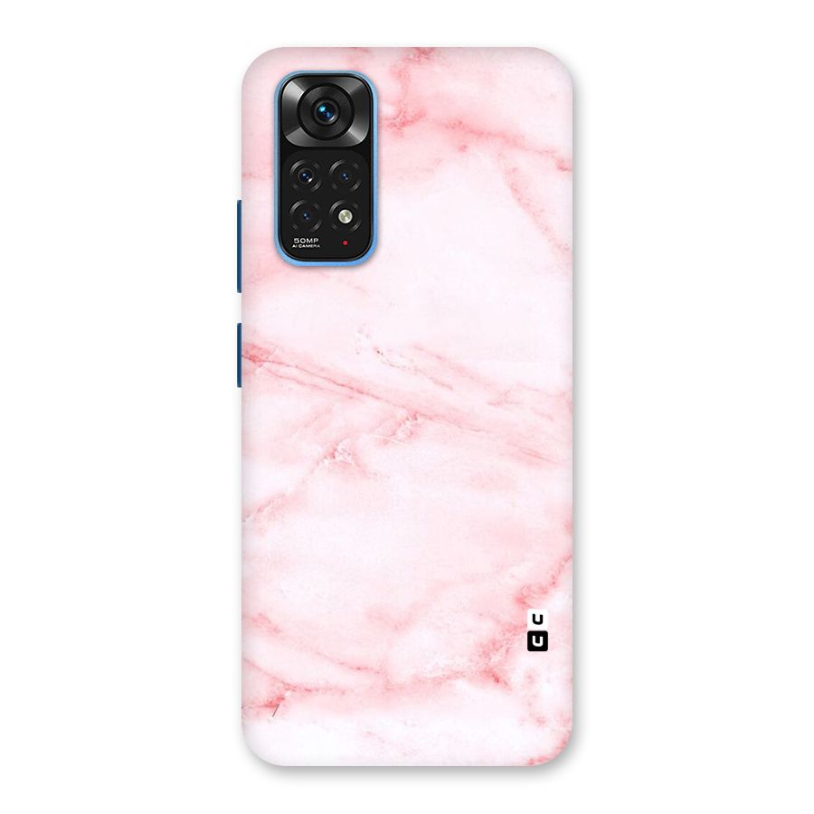 Pink Marble Print Back Case for Redmi Note 11S
