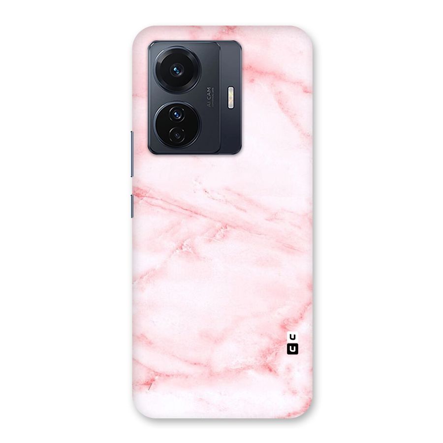 Pink Marble Print Back Case for Vivo T1 Pro