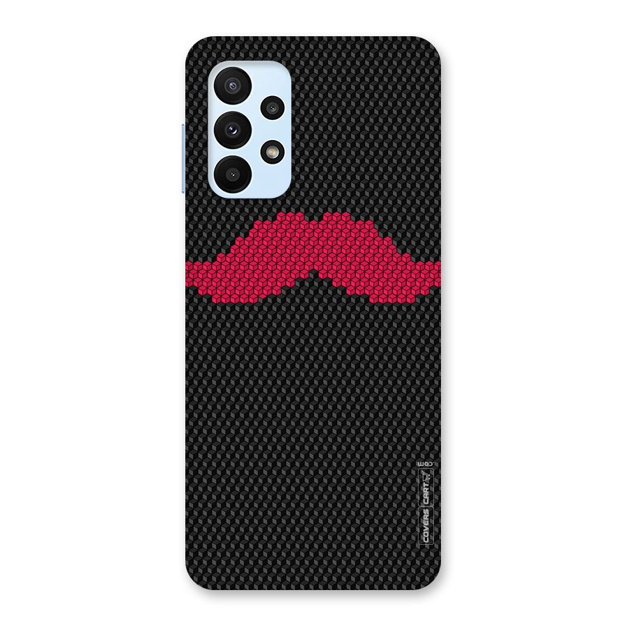 Pink Moustache Back Case for Galaxy A23