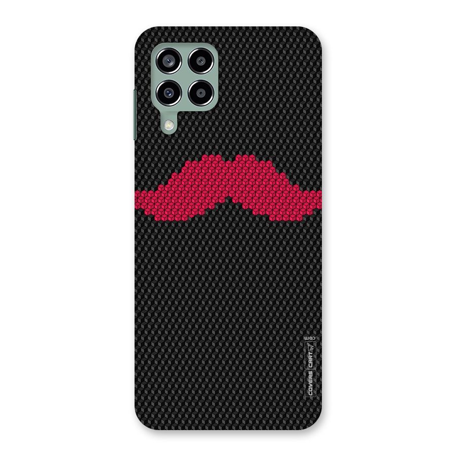 Pink Moustache Back Case for Galaxy M33
