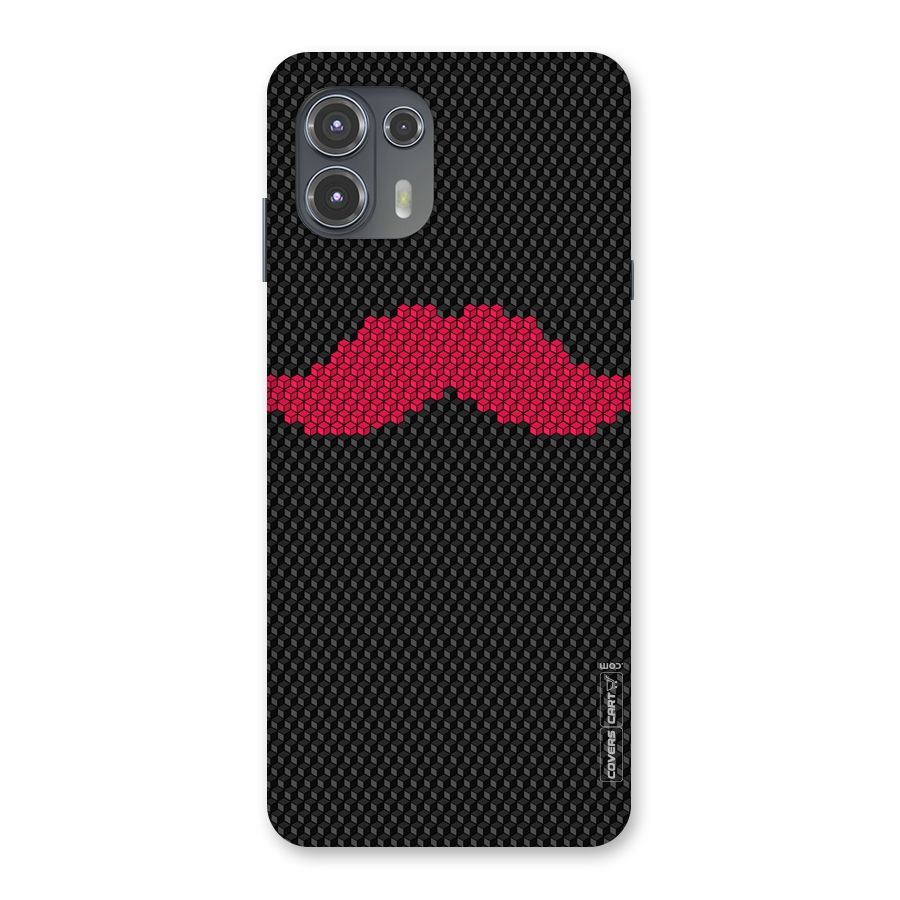 Pink Moustache Back Case for Motorola Edge 20 Fusion