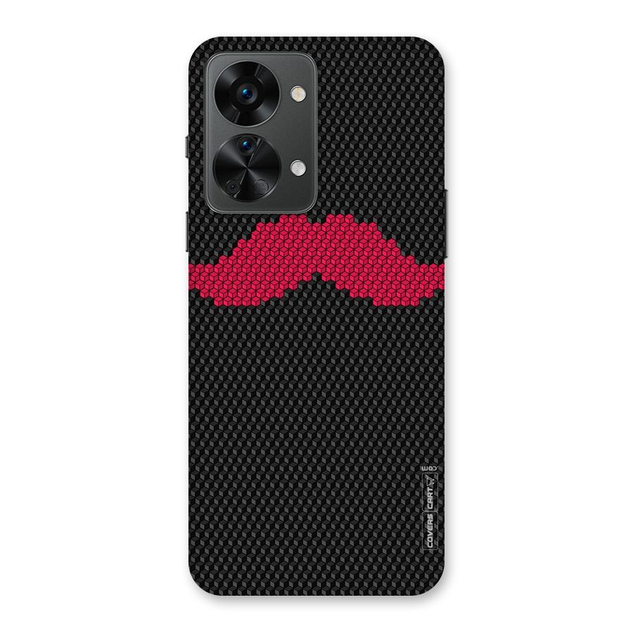 Pink Moustache Back Case for OnePlus Nord 2T