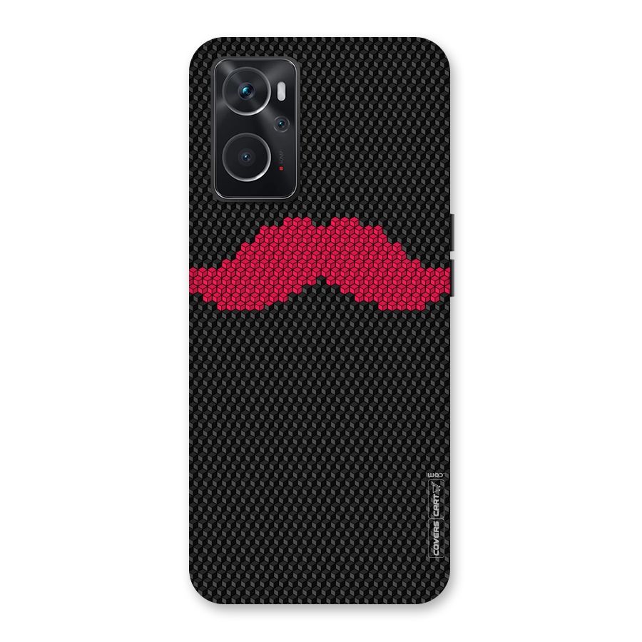 Pink Moustache Back Case for Oppo K10 4G